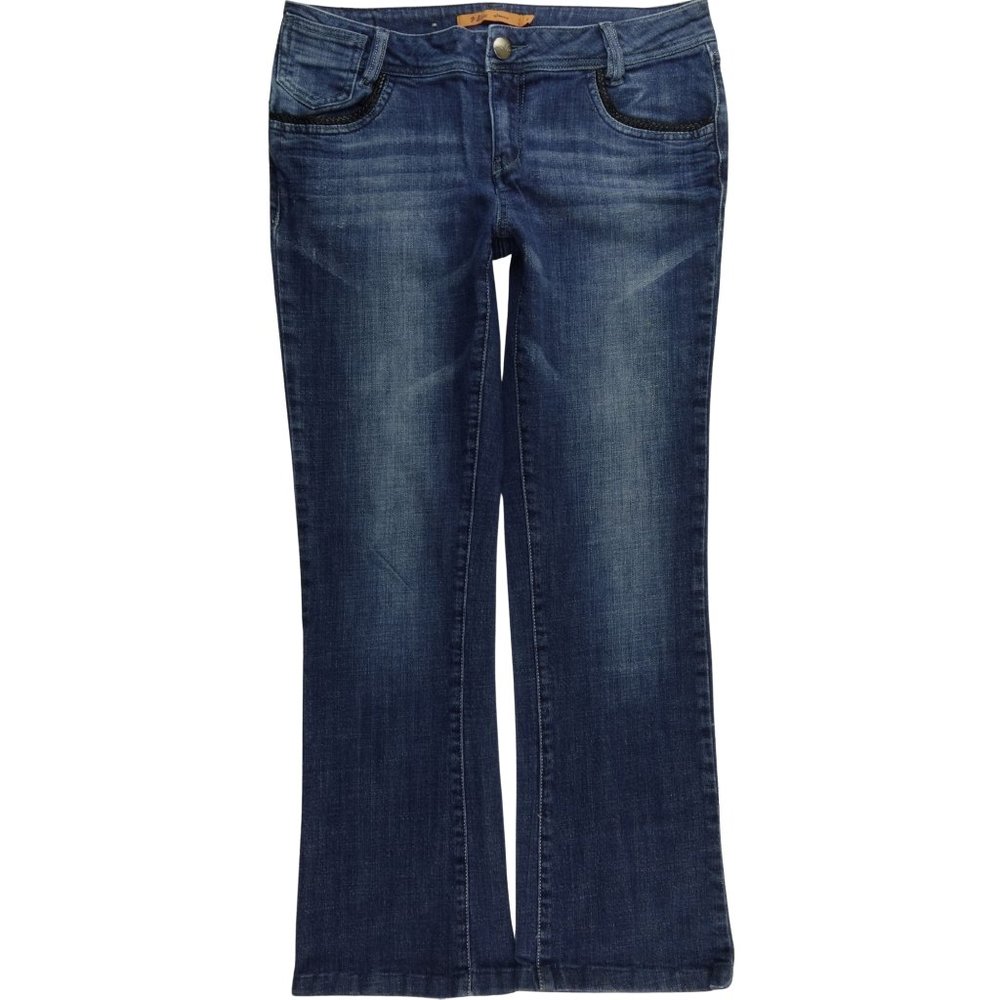 V Blue Boot Cut Stretch Jeans 8 Womens Jeans C396P